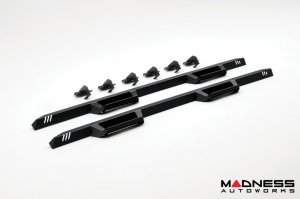 Ford Bronco Side Steps - 4 Door - 3" Nerf Step Bars - Textured Black - N Fab 